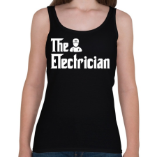 PRINTFASHION A Villanyszerelő - Női atléta - Fekete női trikó