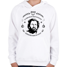 PRINTFASHION A virgács elfogyott - Gyerek kapucnis pulóver - Fehér gyerek pulóver, kardigán