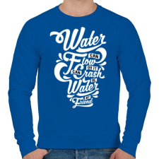 PRINTFASHION A víz a barátom - Férfi pulóver - Királykék férfi pulóver, kardigán