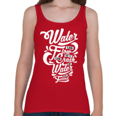 PRINTFASHION A víz a barátom - Női atléta - Cseresznyepiros