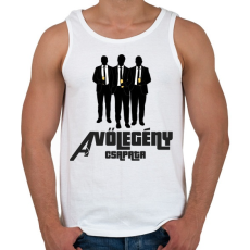 PRINTFASHION A VŐLEGÉNY CSAPATA - Férfi atléta - Fehér