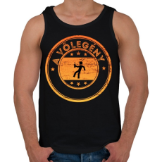 PRINTFASHION A vőlegény - Férfi atléta - Fekete