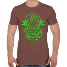 PRINTFASHION A zöld tündér itala - Férfi póló - Mogyoróbarna férfi póló