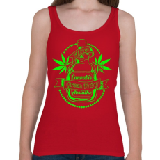 PRINTFASHION A zöld tündér itala - Női atléta - Cseresznyepiros