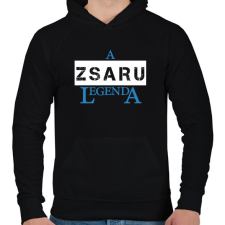 PRINTFASHION A zsaru legenda - Férfi kapucnis pulóver - Fekete férfi pulóver, kardigán