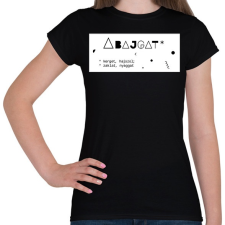 PRINTFASHION Abajgat - Női póló - Fekete női póló