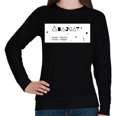 PRINTFASHION Abajgat - Női pulóver - Fekete