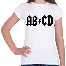 PRINTFASHION ABCD - Női póló - Fehér női póló