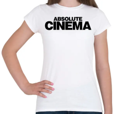 PRINTFASHION Absolute-cinema fekete - Női póló - Fehér
