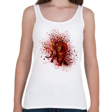 PRINTFASHION absztakt tigris portré - Női atléta - Fehér