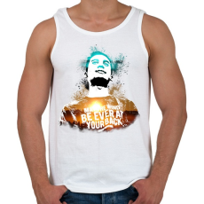 PRINTFASHION absztrakt férfi portré - Férfi atléta - Fehér