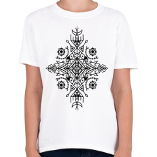 PRINTFASHION Absztrakt tribal minta - Gyerek póló - Fehér gyerek póló
