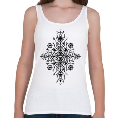 PRINTFASHION Absztrakt tribal minta - Női atléta - Fehér