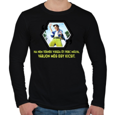 PRINTFASHION Ace Ventura - Férfi hosszú ujjú póló - Fekete