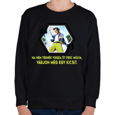 PRINTFASHION Ace Ventura - Gyerek pulóver - Fekete