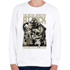 PRINTFASHION Acélszörny - Gyerek pulóver - Fehér gyerek pulóver, kardigán