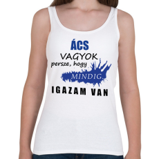 PRINTFASHION Ács vagyok... - Női atléta - Fehér