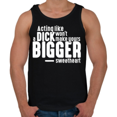 PRINTFASHION Actin like - Férfi atléta - Fekete