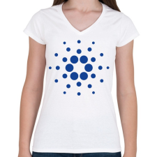 PRINTFASHION ADA Logo - Női V-nyakú póló - Fehér női póló