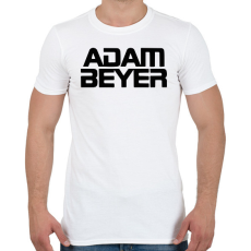PRINTFASHION Adam Beyer black - Férfi póló - Fehér