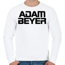 PRINTFASHION Adam Beyer black - Férfi pulóver - Fehér férfi pulóver, kardigán