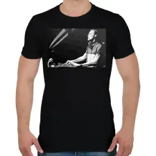 PRINTFASHION Adam Beyer - Férfi póló - Fekete férfi póló
