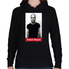 PRINTFASHION Adam Beyer - Női kapucnis pulóver - Fekete női pulóver, kardigán