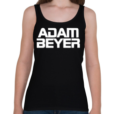 PRINTFASHION Adam Beyer white - Női atléta - Fekete