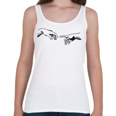 PRINTFASHION Ádám Teremtése - Női atléta - Fehér