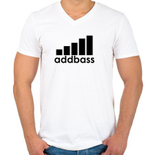 PRINTFASHION Addbass - Parody - Férfi V-nyakú póló - Fehér férfi póló