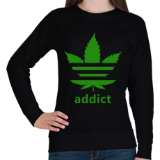 PRINTFASHION addict - Női pulóver - Fekete