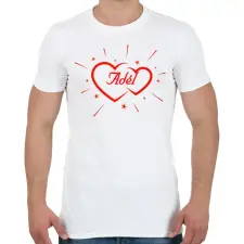 PRINTFASHION Adél - Férfi póló - Fehér férfi póló