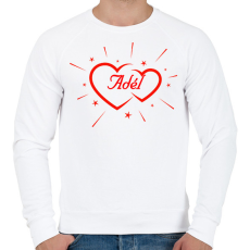 PRINTFASHION Adél - Férfi pulóver - Fehér