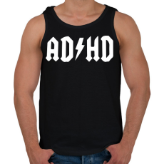 PRINTFASHION ADHD - Férfi atléta - Fekete