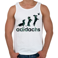 PRINTFASHION Adidachs #2 - Férfi atléta - Fehér