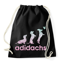 PRINTFASHION Adidachs #3 - Sportzsák, Tornazsák - Fekete tornazsák