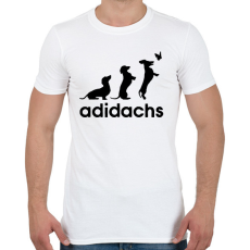 PRINTFASHION Adidachs - Férfi póló - Fehér