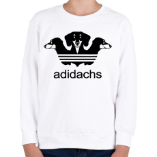 PRINTFASHION Adidachs - Gyerek pulóver - Fehér