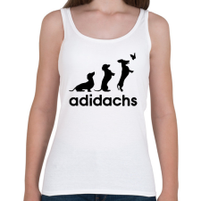 PRINTFASHION Adidachs - Női atléta - Fehér női trikó
