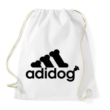 PRINTFASHION Adidog - Sportzsák, Tornazsák - Fehér tornazsák