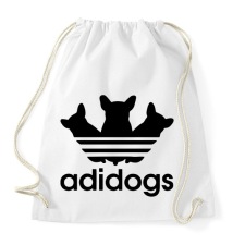 PRINTFASHION Adidogs - Sportzsák, Tornazsák - Fehér tornazsák