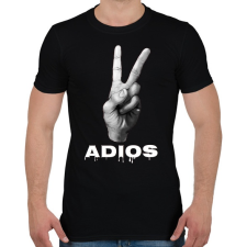 PRINTFASHION ADIOS - Férfi póló - Fekete férfi póló