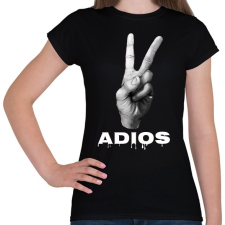 PRINTFASHION ADIOS - Női póló - Fekete női póló