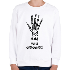 PRINTFASHION Adj egy ötöst! - Gyerek pulóver - Fehér