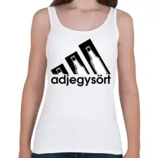 PRINTFASHION adjegysört márkaparódia - Női atléta - Fehér női trikó