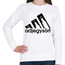 PRINTFASHION adjegysört márkaparódia - Női pulóver - Fehér női pulóver, kardigán