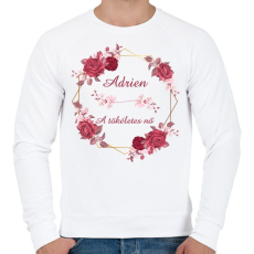 PRINTFASHION Adrien - Férfi pulóver - Fehér