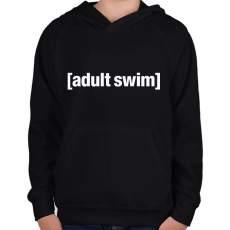 PRINTFASHION Adult Swim - Gyerek kapucnis pulóver - Fekete