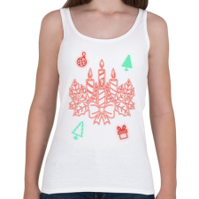 PRINTFASHION Adventi koszorú - Női atléta - Fehér női trikó