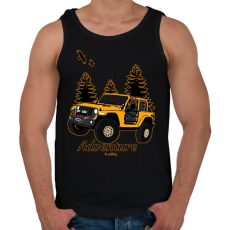 PRINTFASHION adventure is calling - Férfi atléta - Fekete